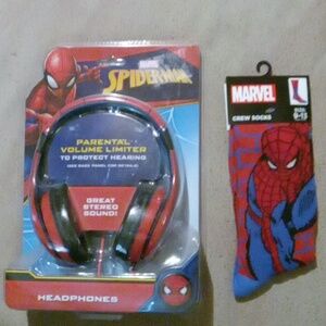 Spider-Man Headphones & Sucks Kids
